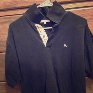 Black Burberry Polo
